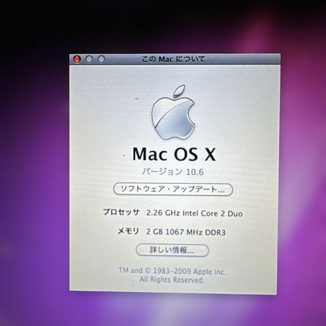 MacBook本体 MacBook Intel Core 2 Duo 2.26 GHz