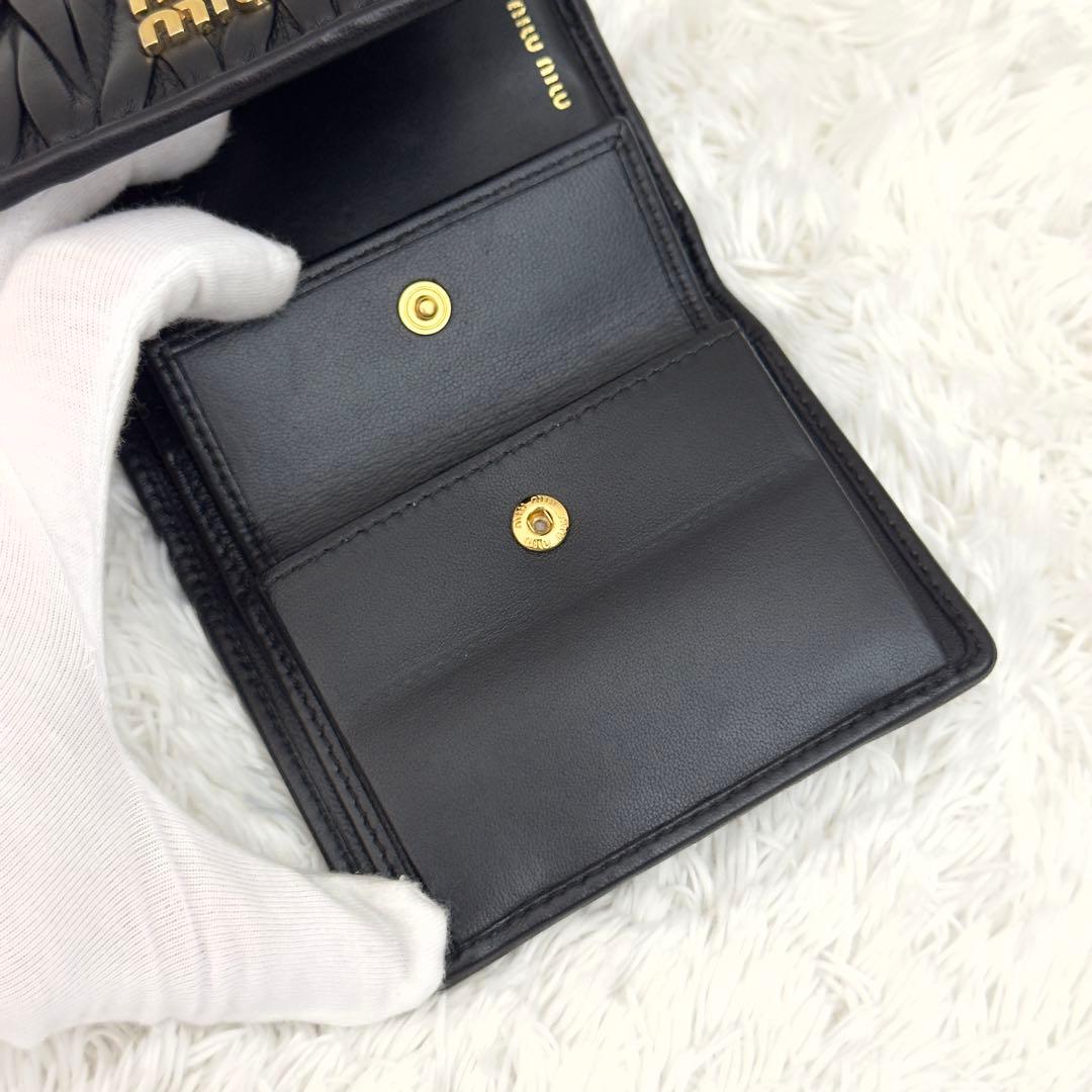 美品⭐️RFID内蔵 MIUMIU ミュウミュウ マテラッセ 財布 現行