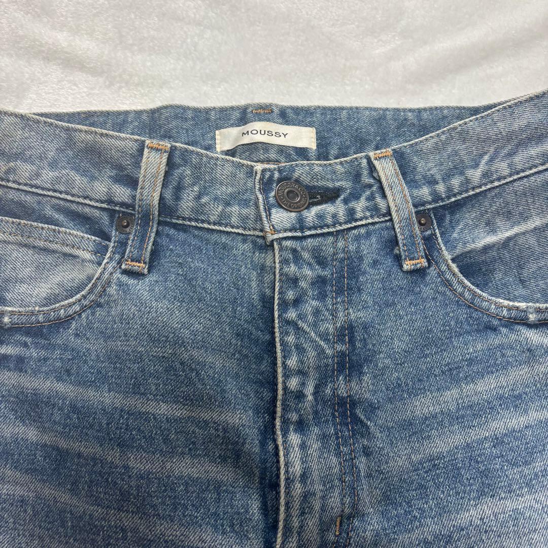 【美品】 moussy mvs フレアデニム 26 マウジー ブーツカット