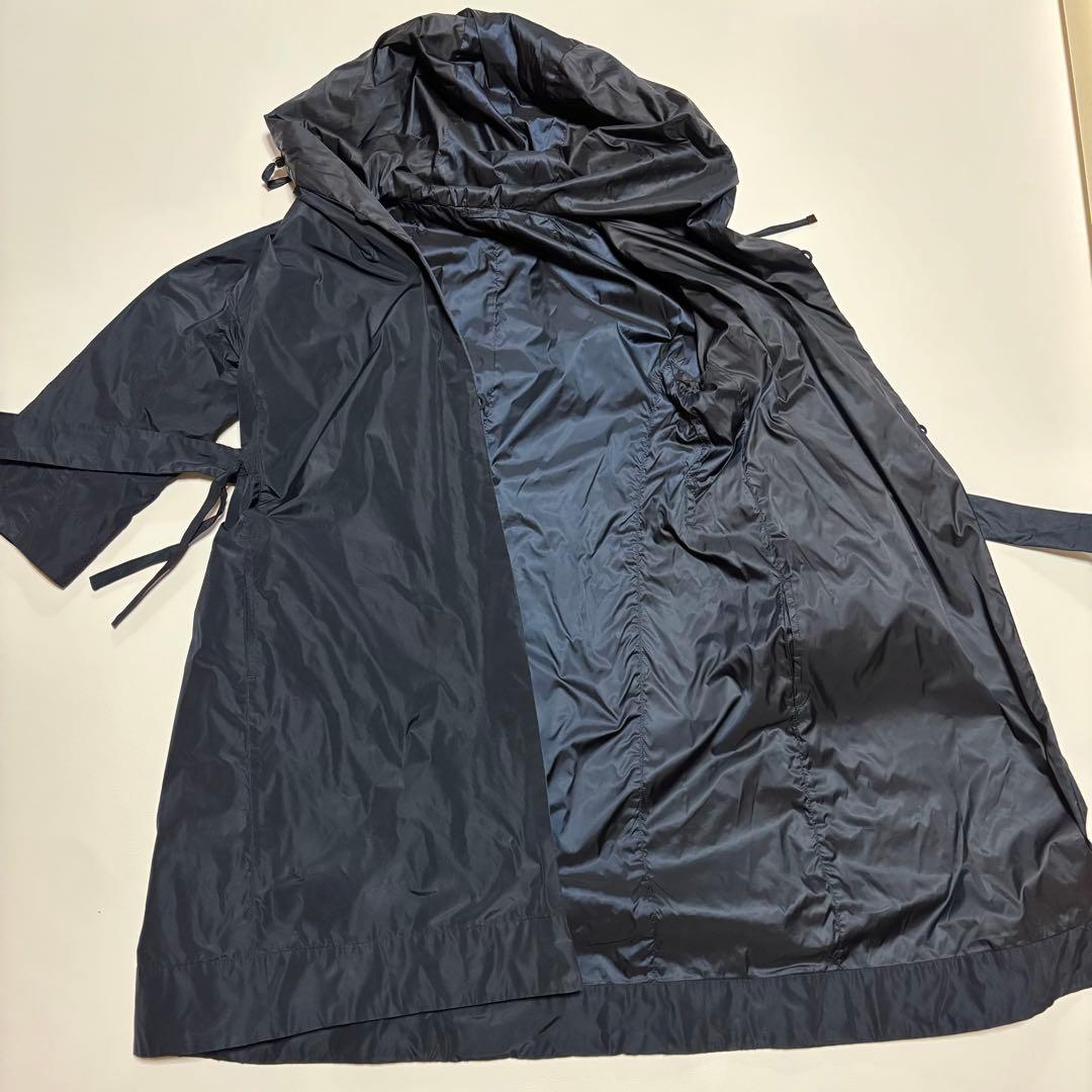 S MaxMara リバーシブル フード ナイロンコート 38 スプリングコート