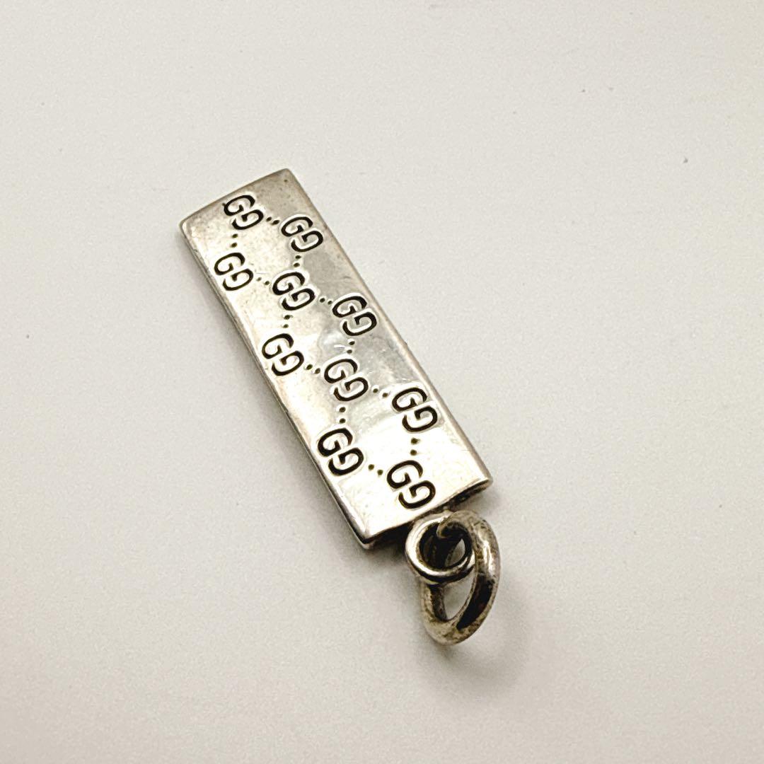 GUCCI SV925 GGプレートトップ 10g GUCCI ネックレストップ