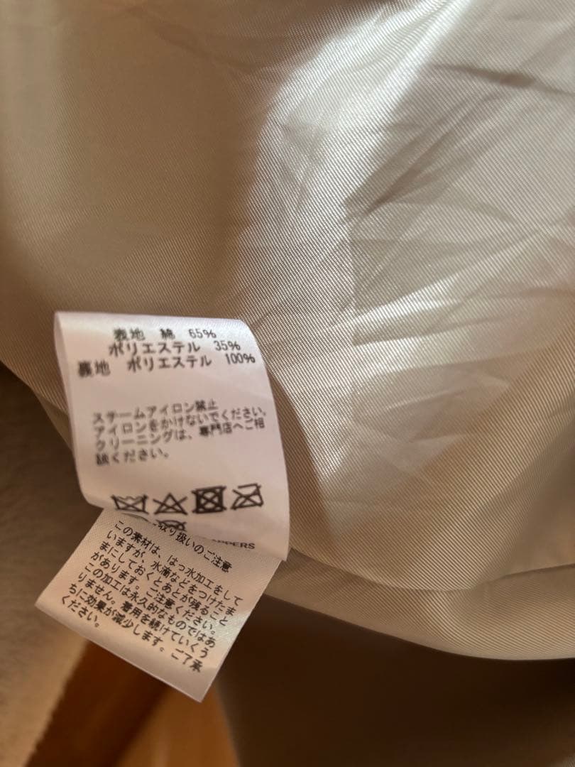 TICCA テントトレンチコート ベージュ