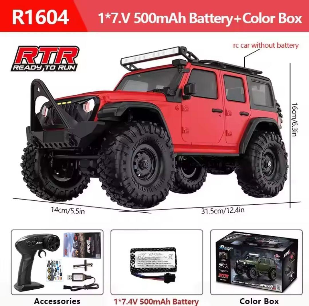 【新品】ラジコンカー オフロード 防水 4WD R1604