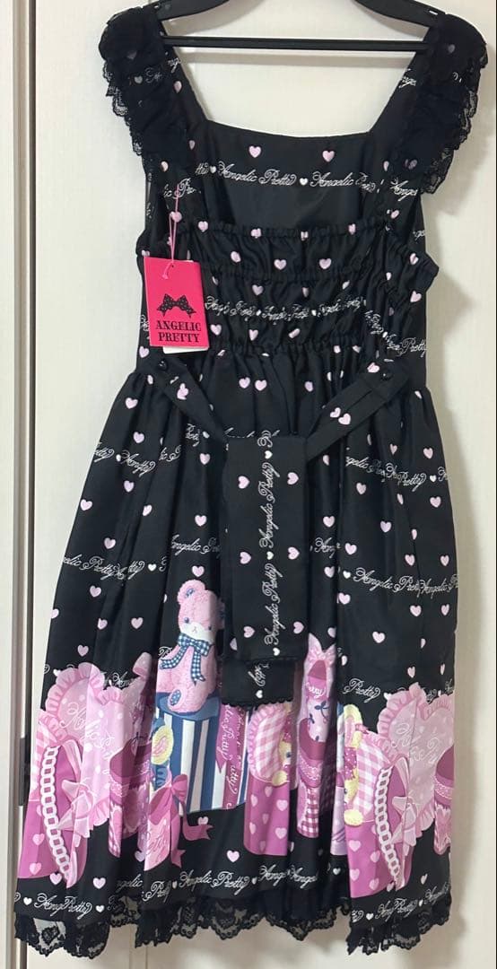 Lovely Toybox ジャンパースカート　ハート　黒　クロ
