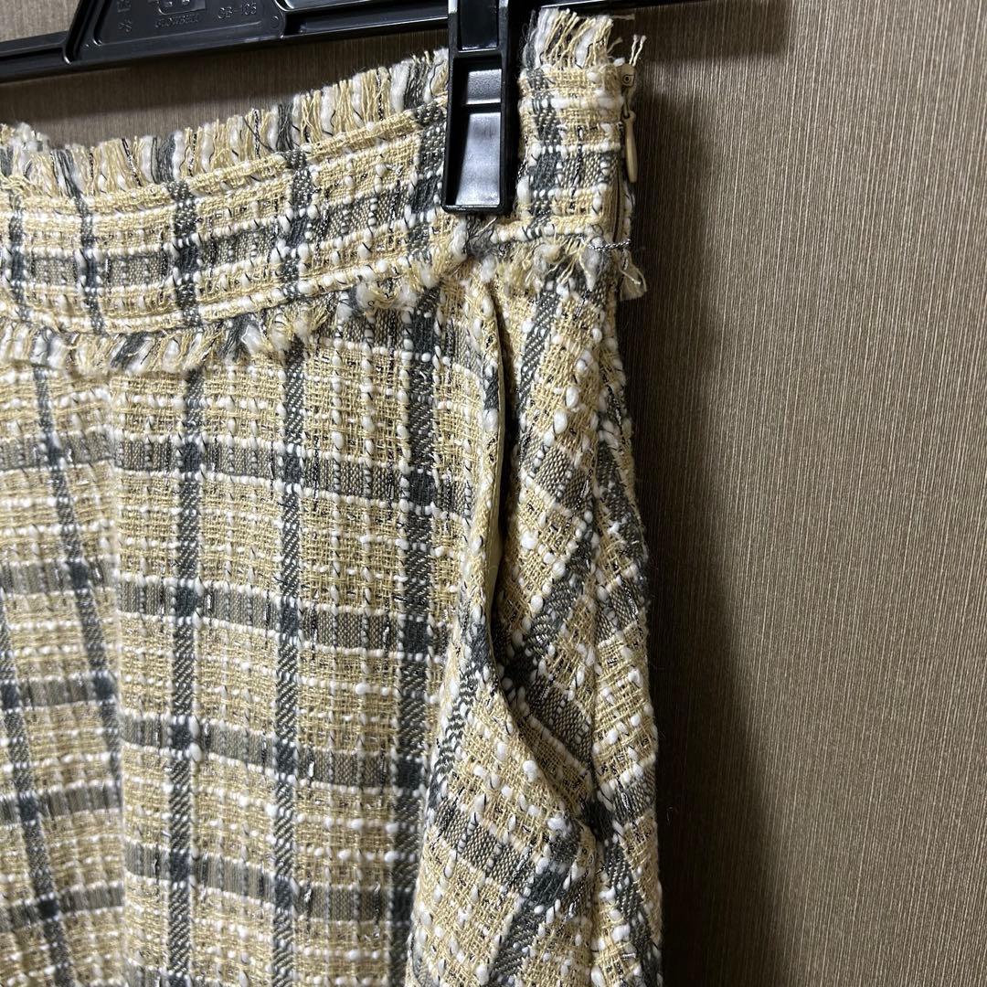 ジャケット・アウター idem tweed lady jacket/tweed flare skirt