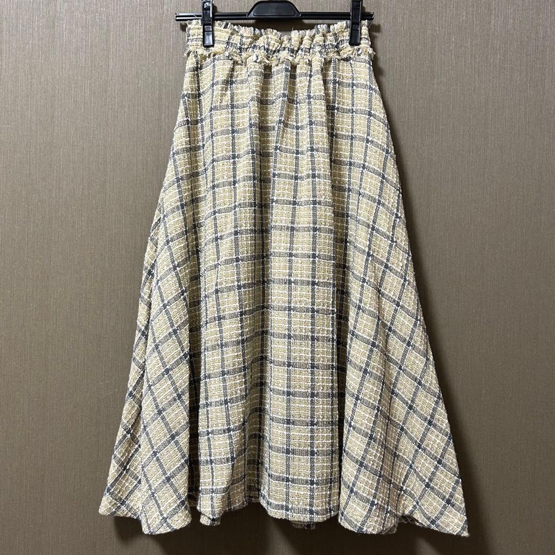 ジャケット・アウター idem tweed lady jacket/tweed flare skirt