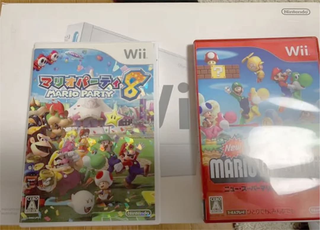 Nintendo Wii  ホワイト　本体ソフトセット売り　マリオ