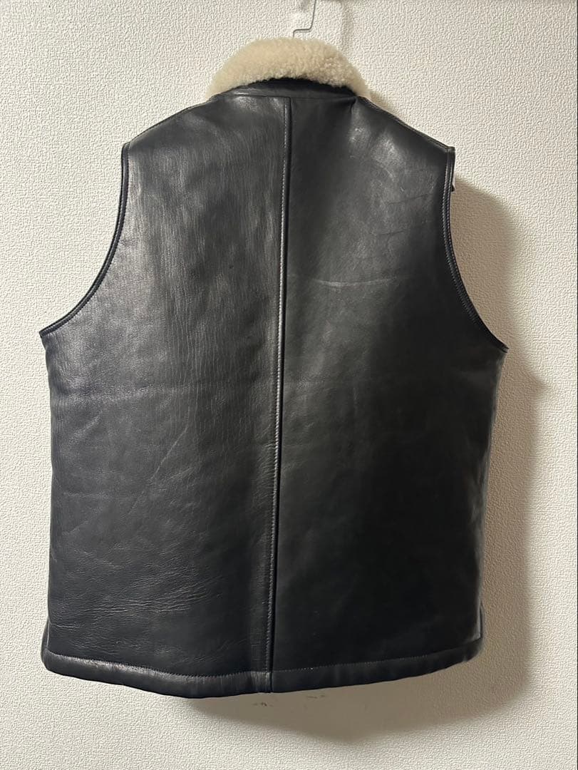 PORTER CLASSIC ホースレザー ベスト ボア SIZE L美品