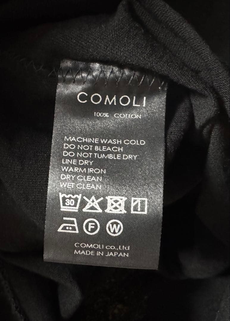 COMOLI 25AW コットンジャージ 長袖Tシャツ　3