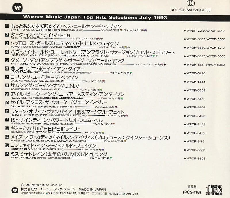 A-HA (Morten Harket)　収録　貴重 オムニバスCD