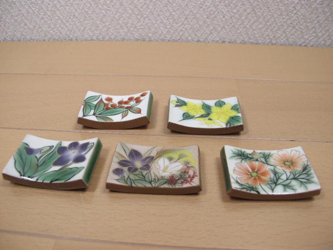 陶あん　京焼　清水焼　箸置き　５個セット　③