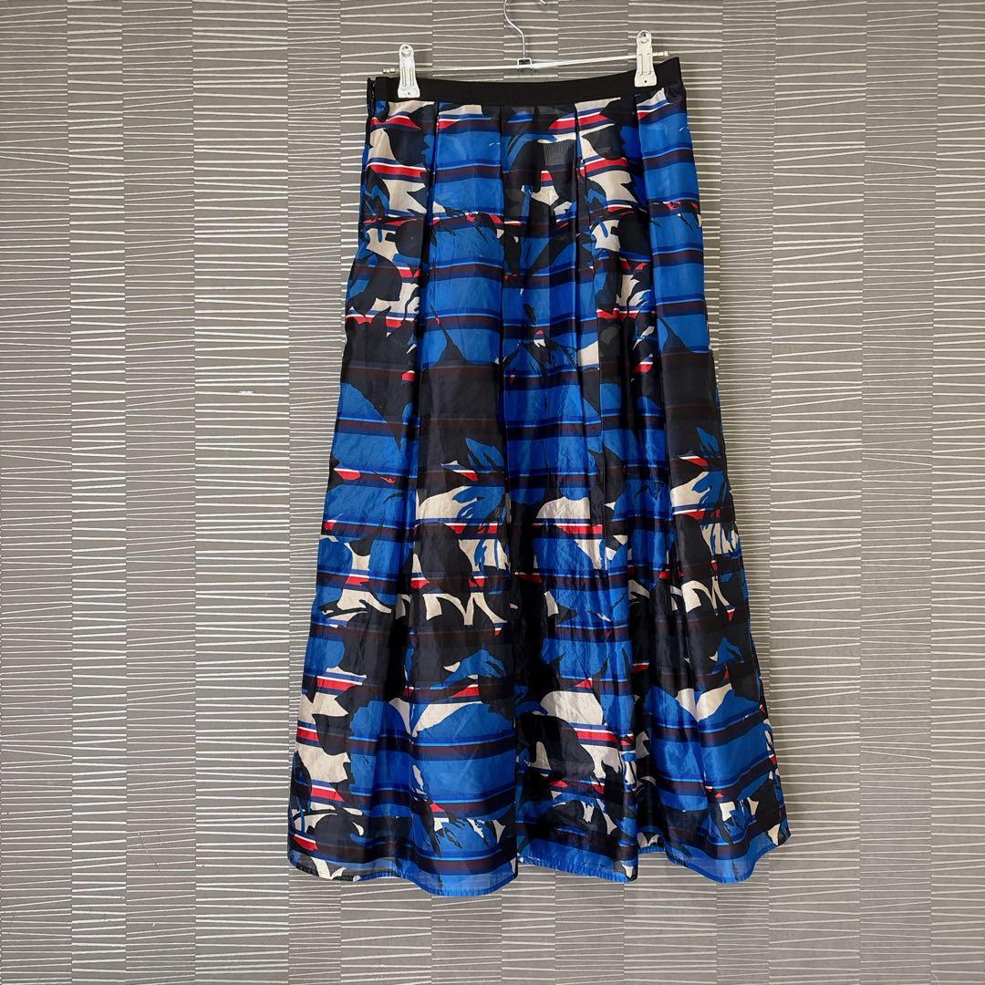 アナイ　ロングスカート　マキシ　フレア　ボタニカル　春夏