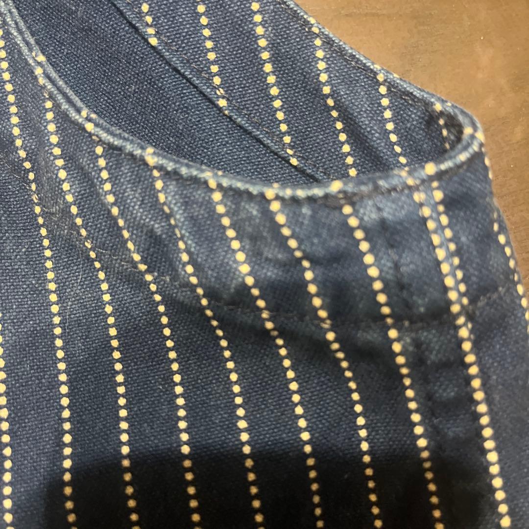 MOMOTARO JEANS ストライプ ベスト 42サイズ