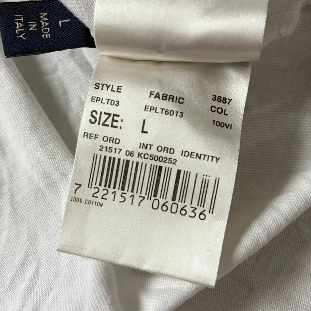 LARDINI フラワープリントTシャツ EPLT03 白 イタリア製 L