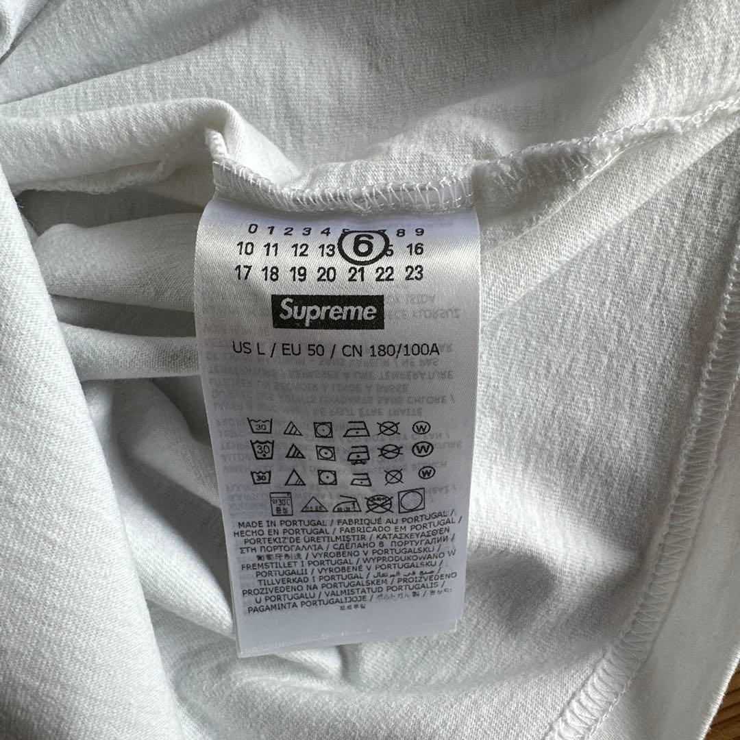 Supreme mm6 Tシャツ　シュプリーム　マルジェラ　Ｌサイズ