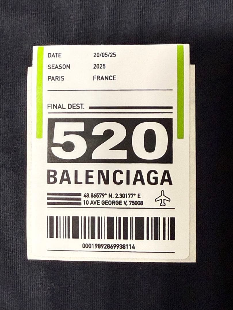 ［きなこ］BALENCIAGA AIRPORT TAG Tシャツ Sサイズ