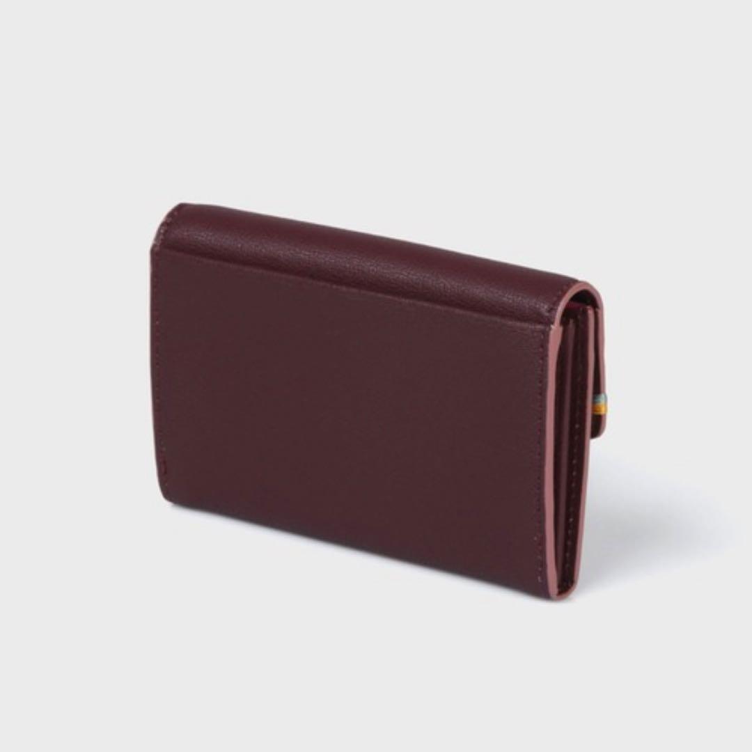 Paul Smith ハイライトステッチ 名刺入れ　ダークパープル