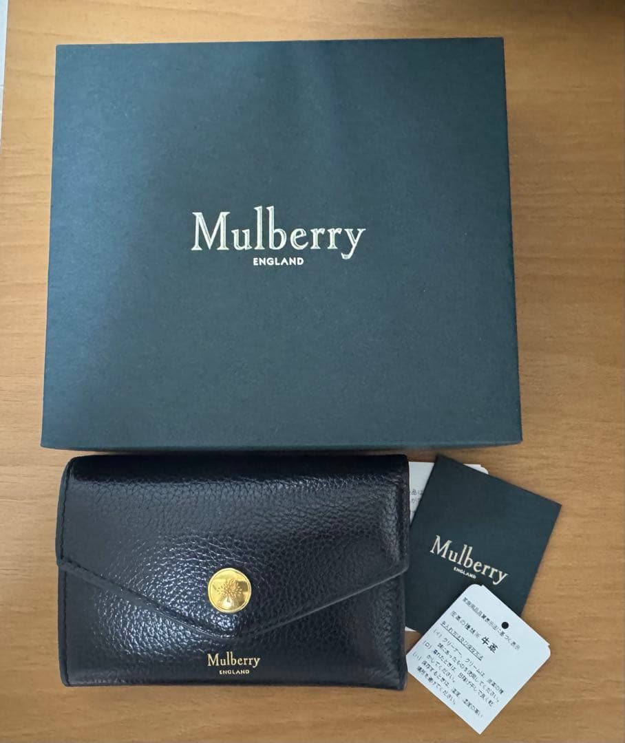 Mulberry フォールデッド プレススタッズ マルチカード ウォレット 箱有
