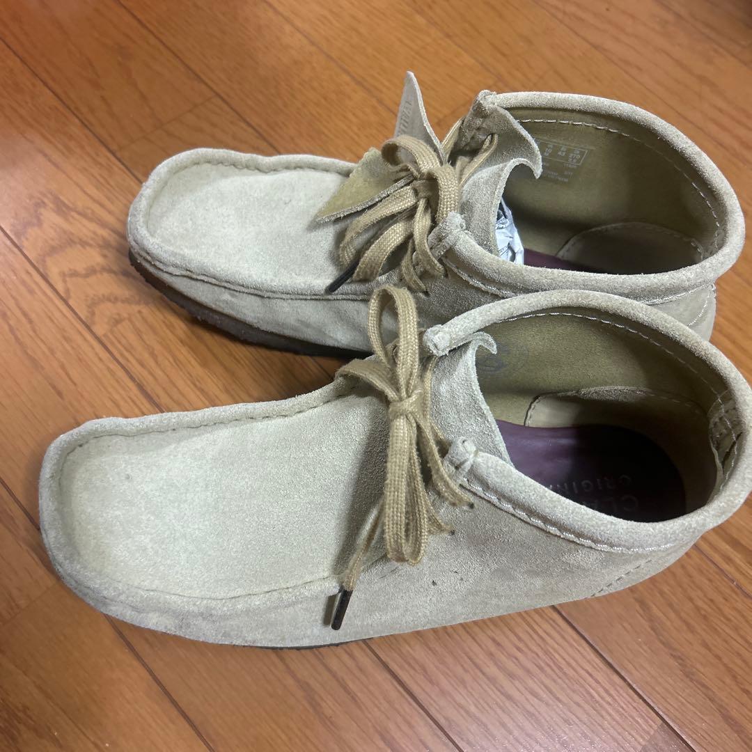 CLARKS ORIGINALSワラビー ベージュ メープル UK9