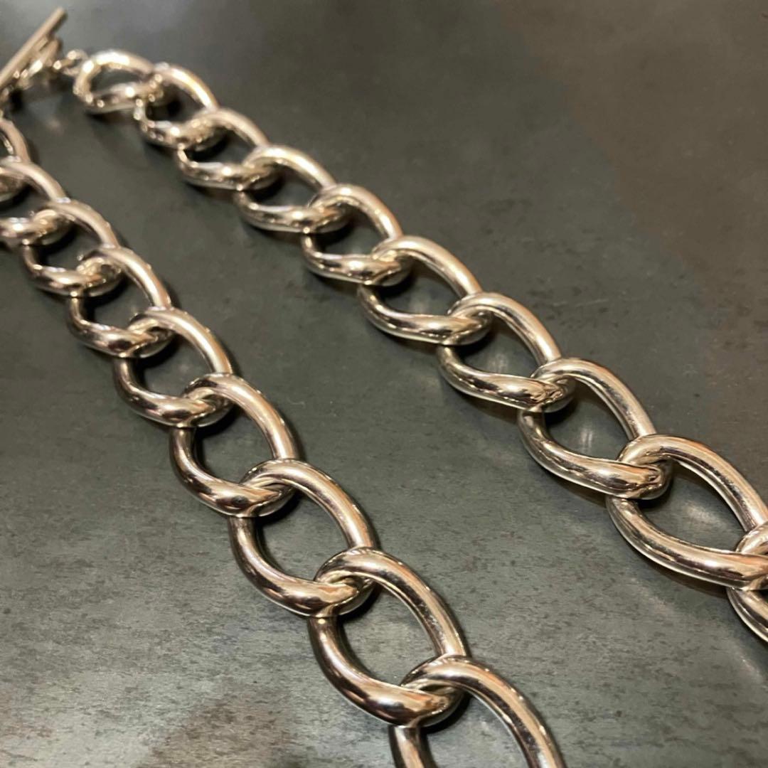 SILVER925 BIG MANTEL NECKLACE/シルバー/ネックレス