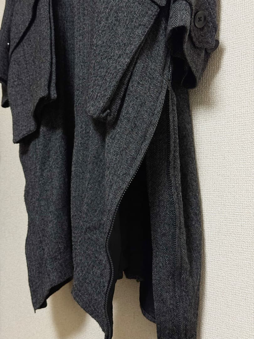 【美品】【クリーニング済み】GROUND Y ヨウジヤマモト　フード付きコート