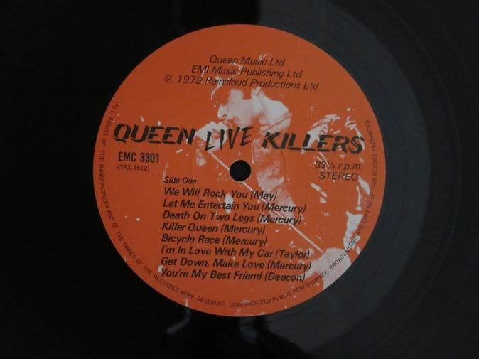 QUEEN★Live Killers UK EMI オリジナル