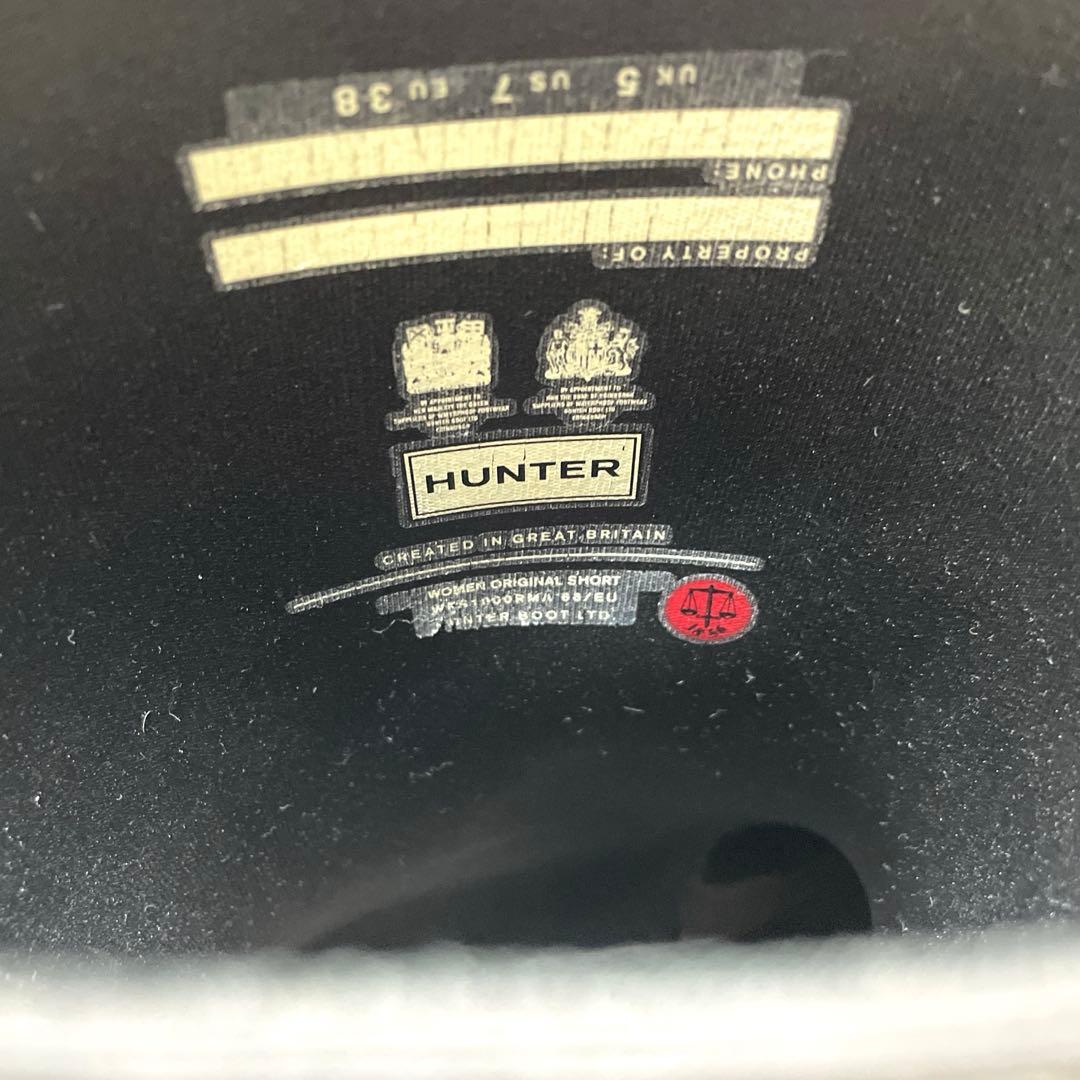 HUNTER ハンターレインブーツ長靴　UK5 24cm