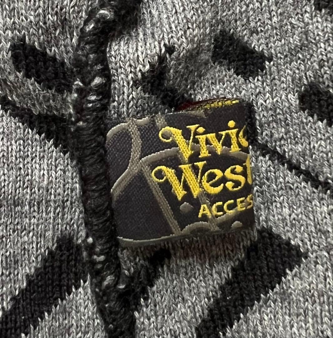 【Vivienne Westwood】ニット帽　ブラック グレー