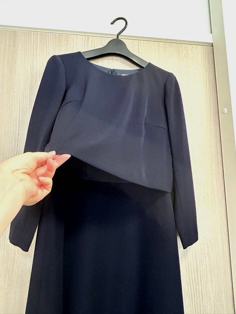 美品 MACKINTOSH PHILOSOPHY 濃紺ワンピース 38 Mサイズ