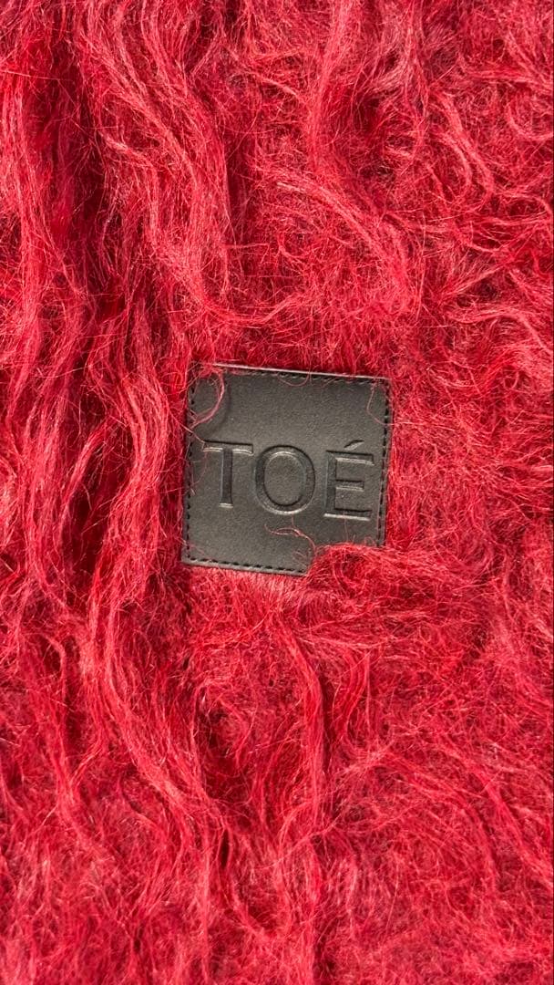 THE TOÉ マフラー　Pigalle shaggy muffler red
