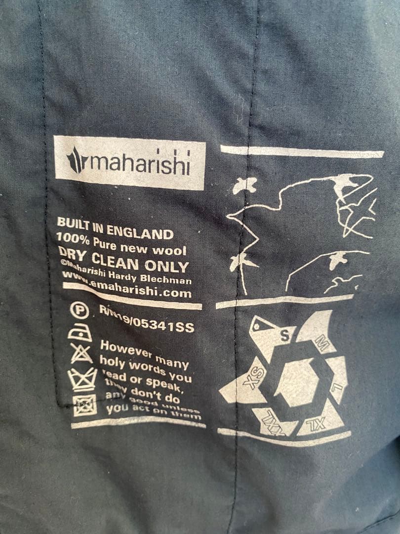 maharishi マハリシ アシンメトリーベスト イギリス製 S サイズ