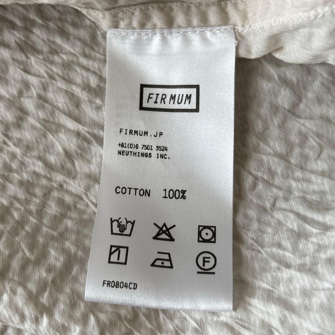 FIRMUM 長袖カーブ袖カーディガン　エクリュ　XS