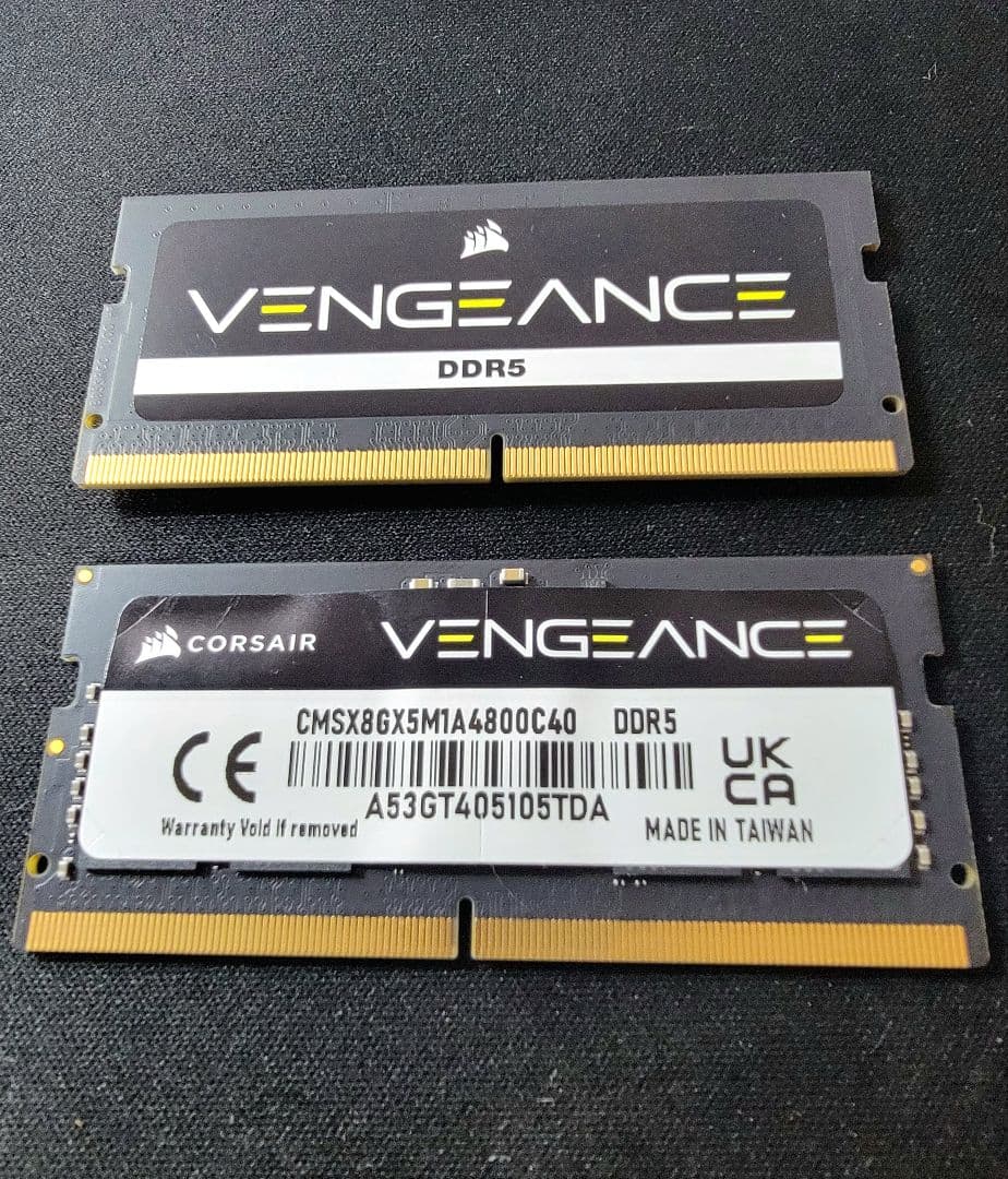 ✡️CORSAIR コルセア メモリ 16GB（8GB❌2枚）中古完動品