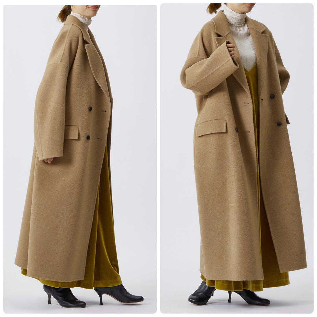 極美品✨24AW　プルミエアロンディスモン　TPOダブルビーバーチェスターコート