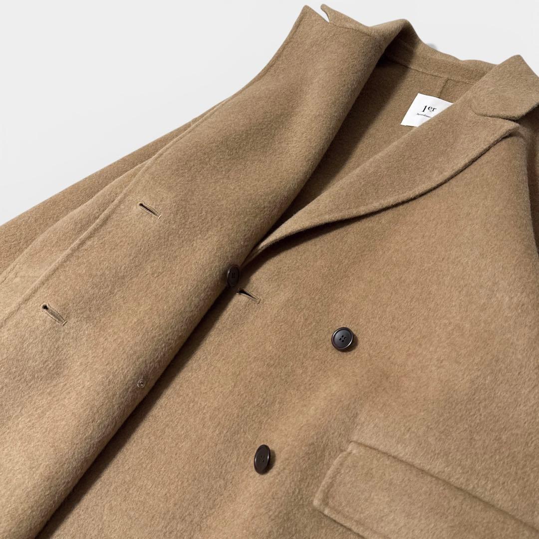 極美品✨24AW　プルミエアロンディスモン　TPOダブルビーバーチェスターコート