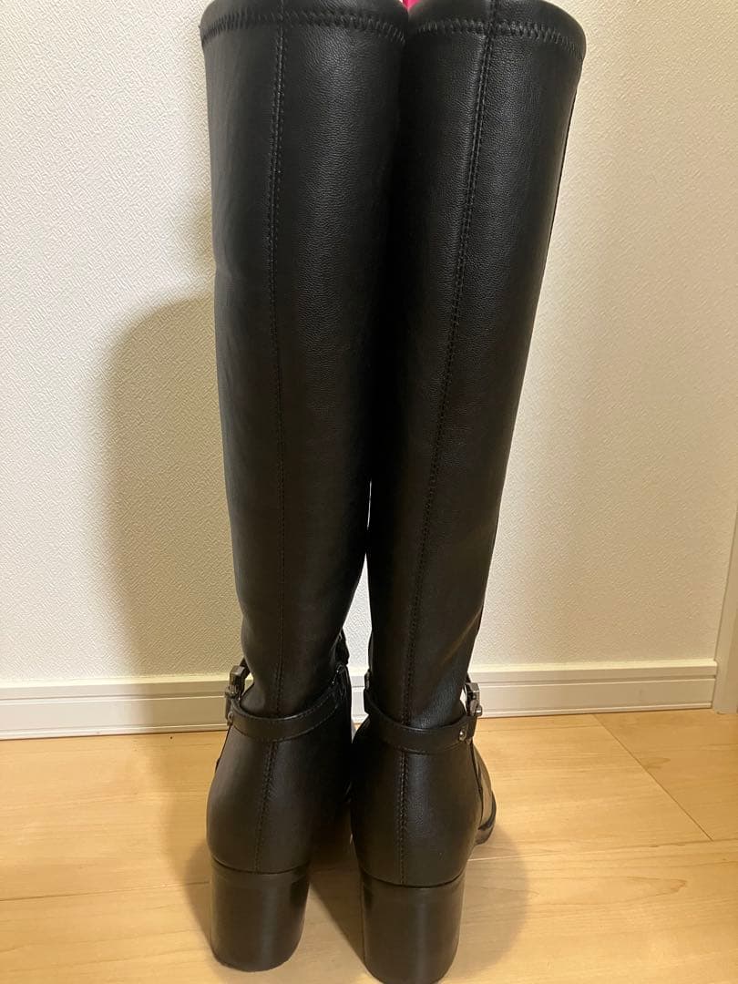新品　あしながおじさん　ロングブーツ　ブラック