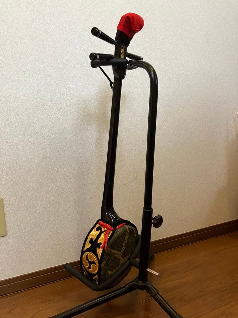 蛇三線本体 専用袋付き 未使用 伝統的な模様 三線入門