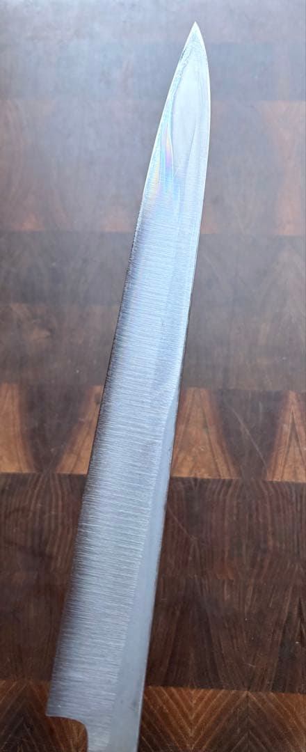堺打刃物　柳刃　霞　270mm 9寸　包丁　白鋼　和包丁　八角朴柄