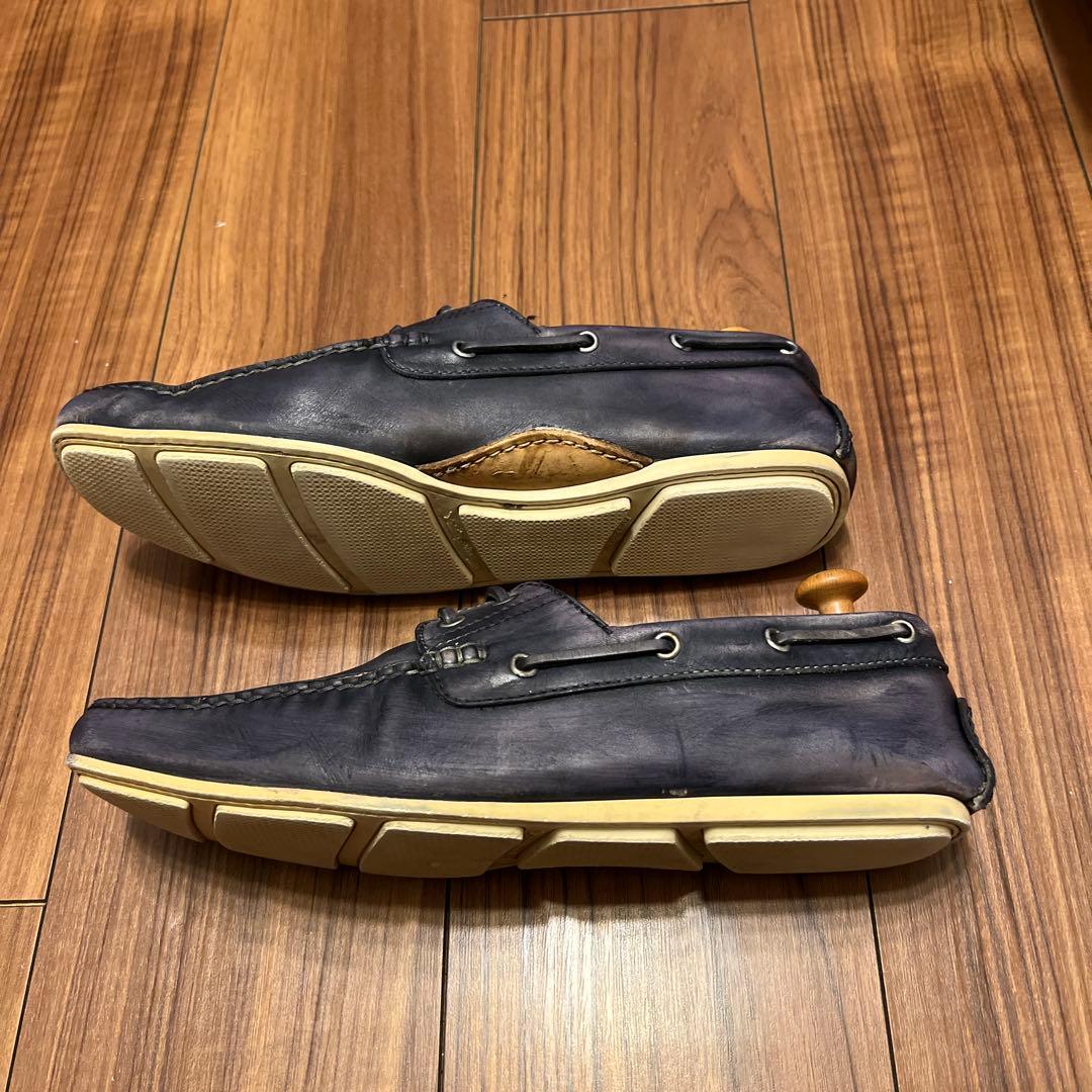 サントーニ　レースアップデッキシューズ 8 1/2 ブルー