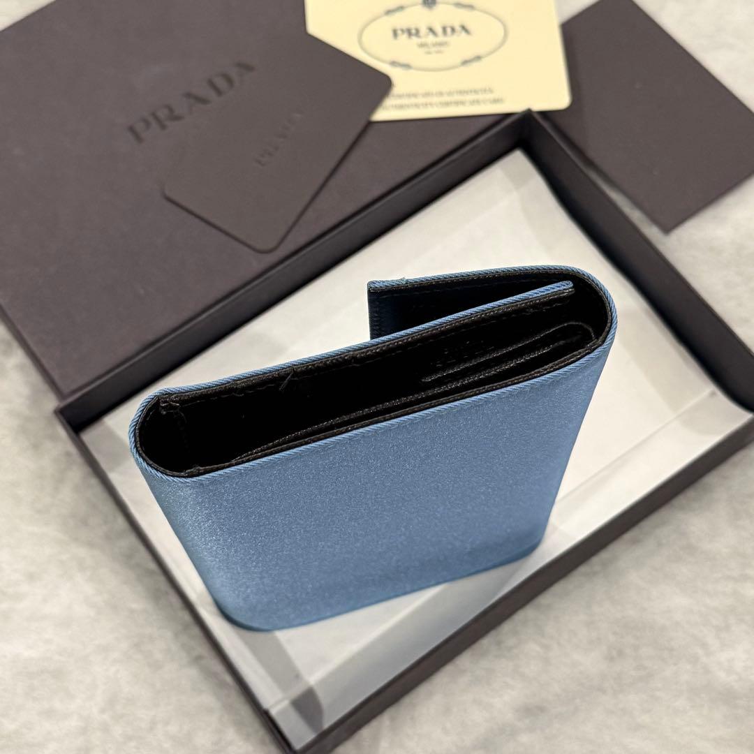 新品未使用✨　PRADA M510　TESSUTO　三つ折り財布　三角ロゴ