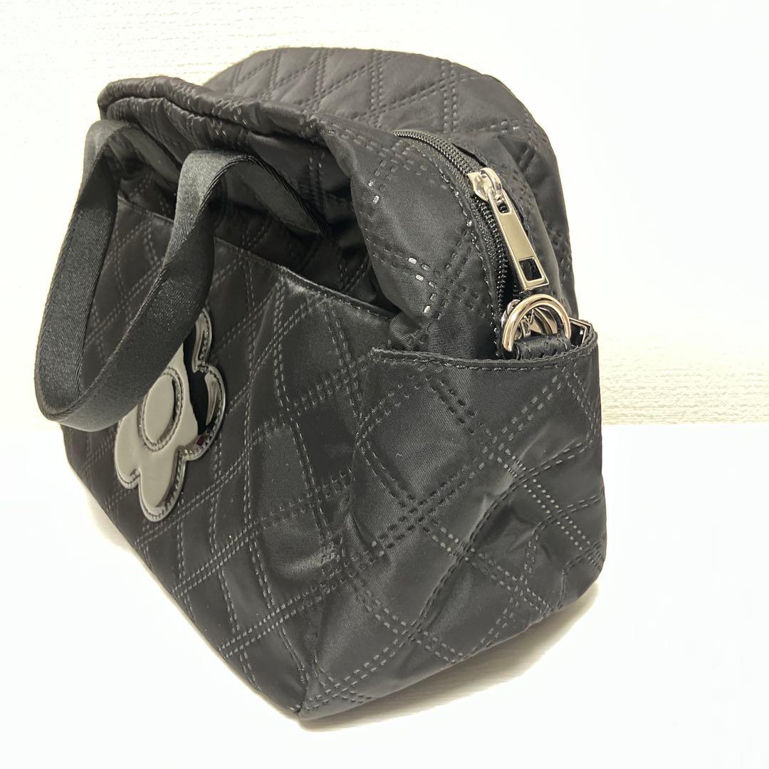 MARYQUANT ピンソニックキルトデイジー 2WAYトート 黒 ブラック