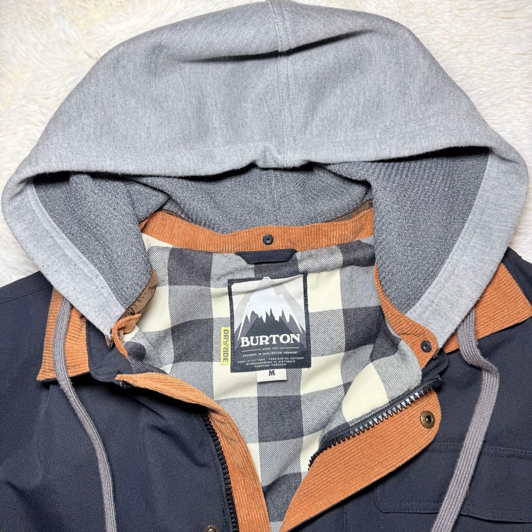 BURTON スノーボードウェア　上　フード付きジャケット M