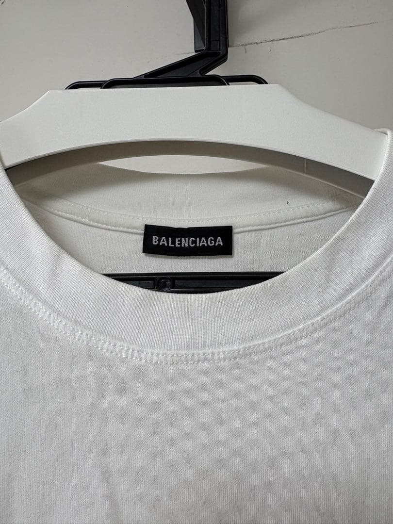 バレンシアガ BALENCIAGA Tシャツ カットソー 半袖 バックロゴ L
