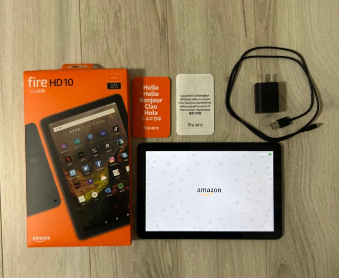 美品　Fire HD 10 第11世代 32GB｜大画面｜動画・読書　カバー付
