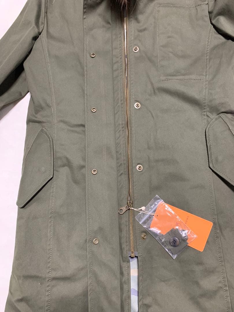 新品UNITED ARROWS ミリタリー モッズ コート ファー付き