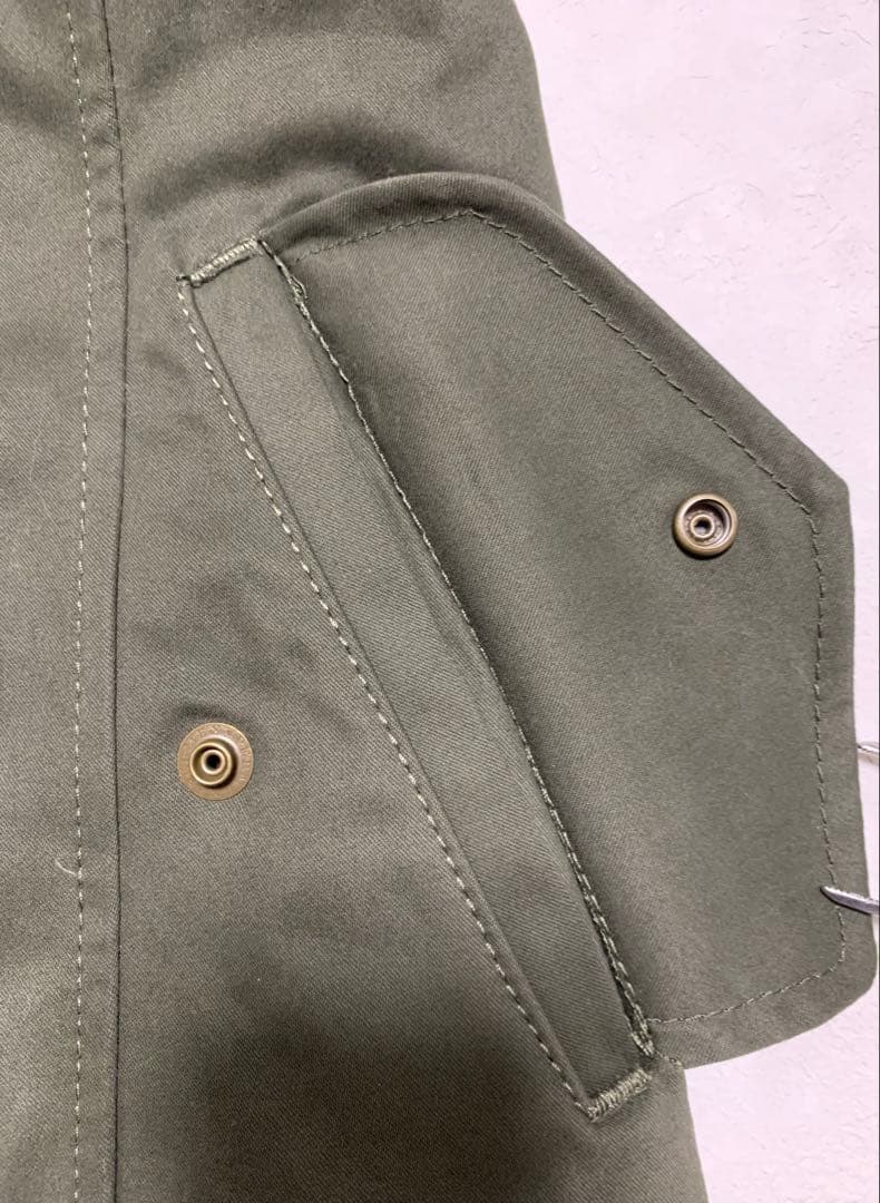 新品UNITED ARROWS ミリタリー モッズ コート ファー付き