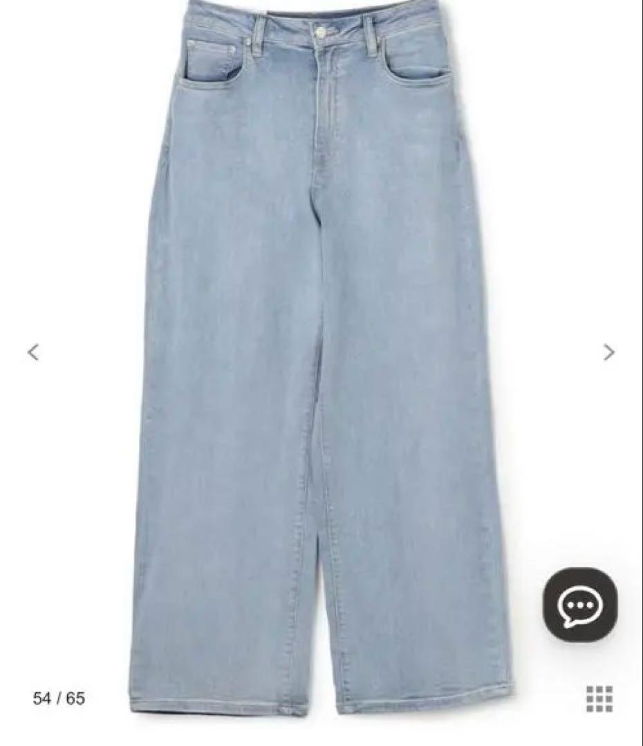 UNFILO DENIM 撥水ストレッチ ルーズワイドデニム