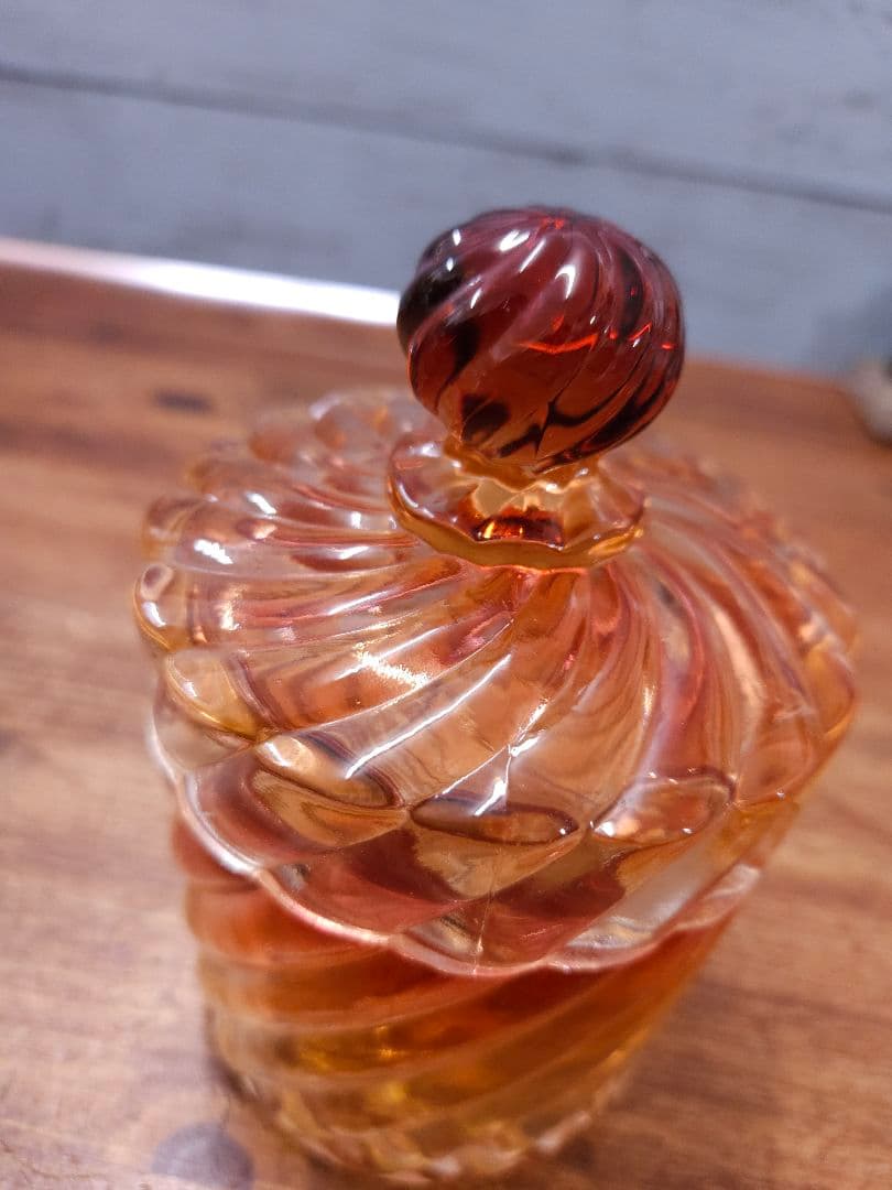 オールドバカラ BACCARAT バンブー ローズ ボンボニエール 蓋付き