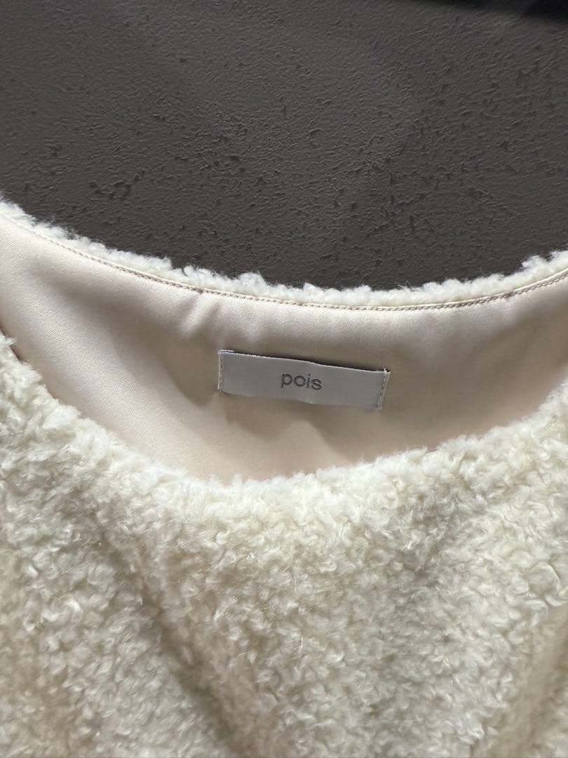 pois square poodle onepiece ホワイト　新品未使用