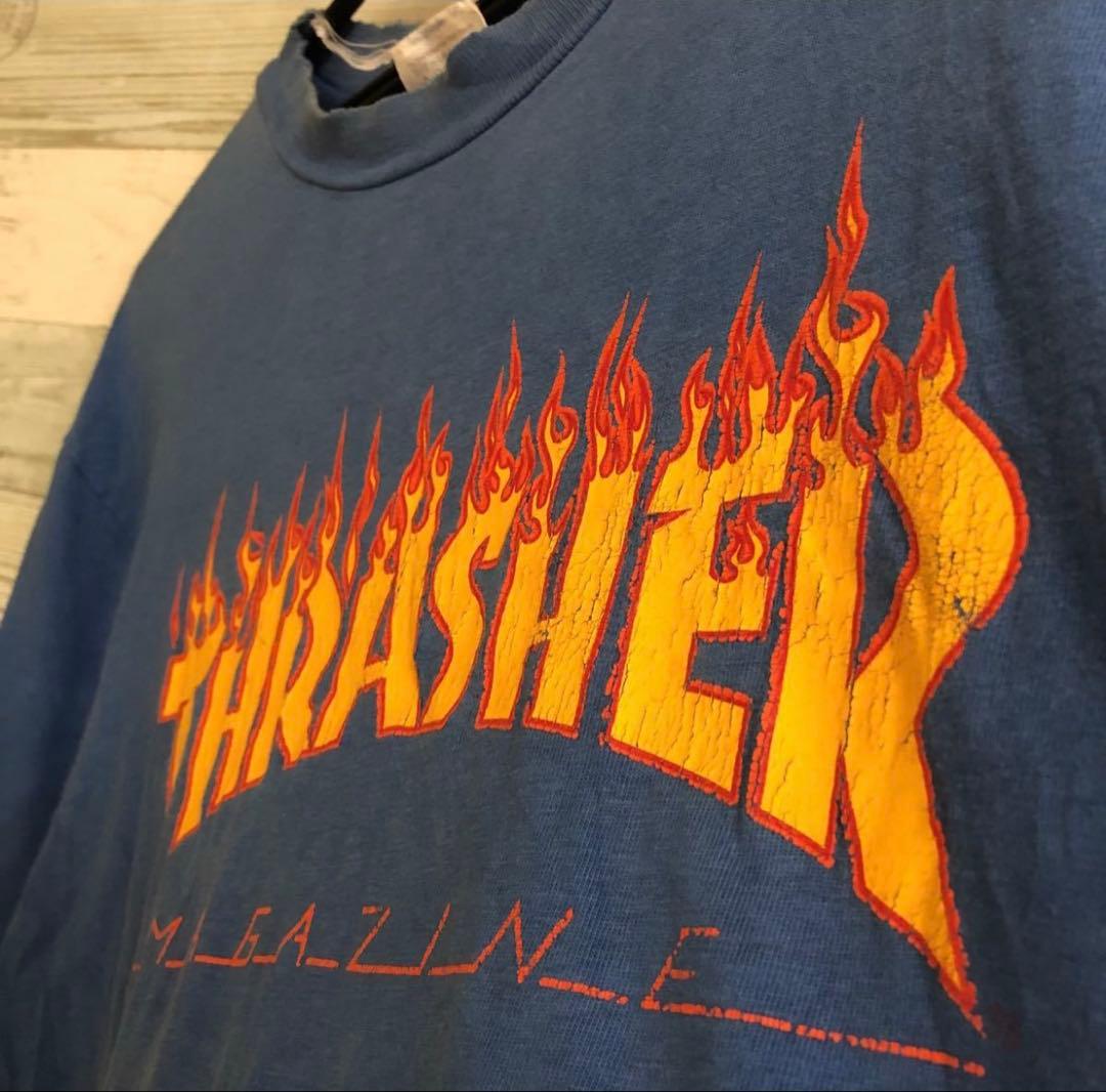 80s USA製 THRASHER MAGAZINE ビンテージ 半袖Tシャツ